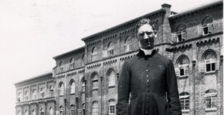 Miguel Triana, Pbro., 1947. Colección Alfonso Henao Sáenz, Archivo Histórico Arquidiocesano, 2025. AFH LRA D01 007.